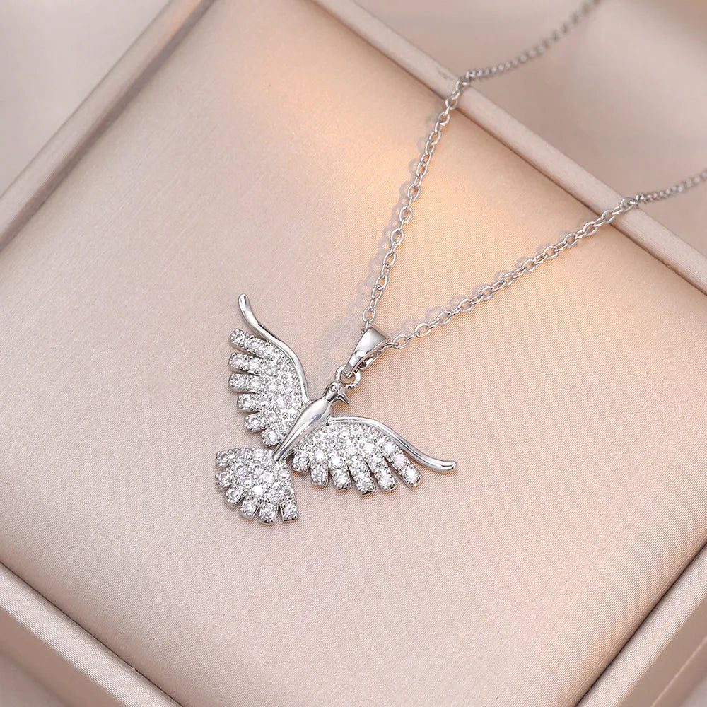 Stainless Steel Phoenix Necklace