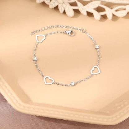 Stainless Steel Heart Bracelet