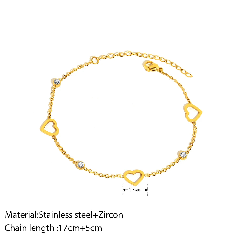 Stainless Steel Heart Bracelet