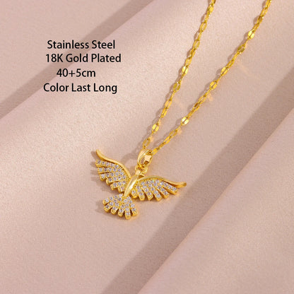 Stainless Steel Phoenix Necklace
